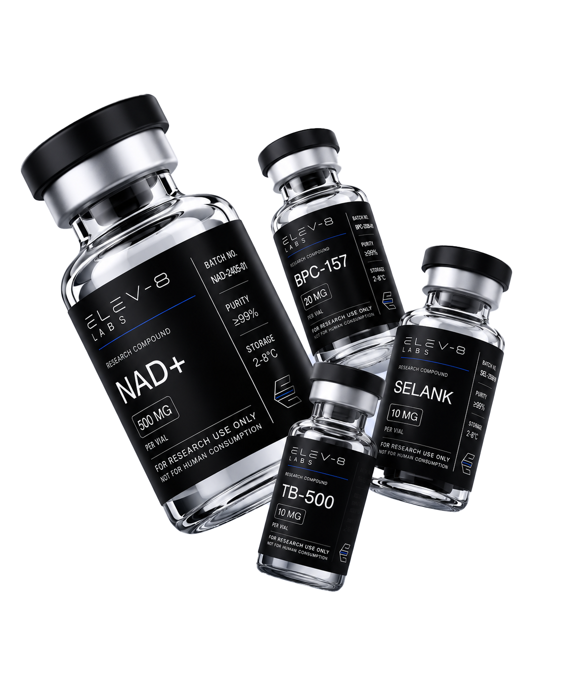 Elev-8 Labs product vials