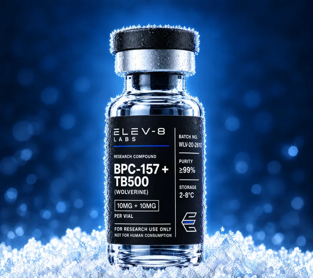 BPC-157/TB-500 (10mg+10mg) – Elev-8 Labs research vial
