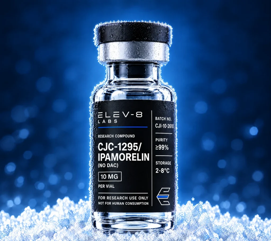 CJC-1295 / Ipamorelin (No DAC) – Elev-8 Labs research vial