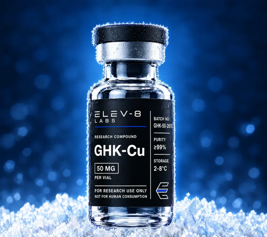 GHK-Cu – Elev-8 Labs research vial