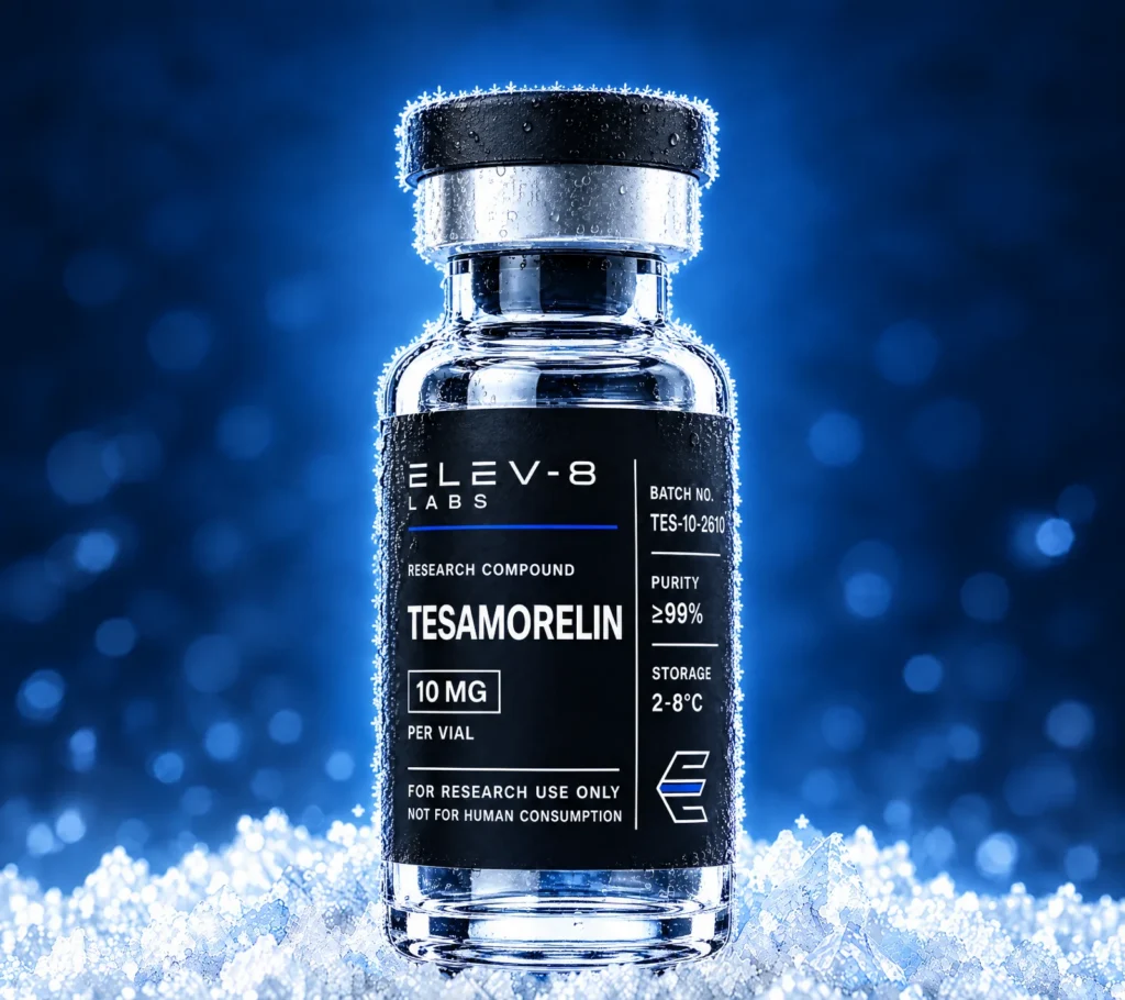 Tesamorelin – Elev-8 Labs research vial
